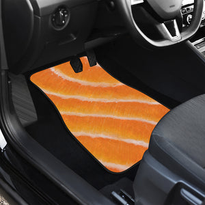 Fresh Salmon Print Front and Back Car Floor Mats