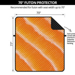 Fresh Salmon Print Futon Protector