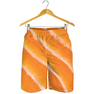 Fresh Salmon Print Men's Shorts