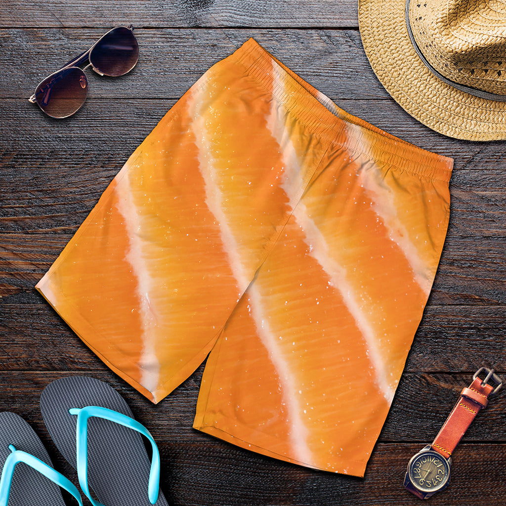 Fresh Salmon Print Men's Shorts