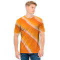 Fresh Salmon Print Men's T-Shirt