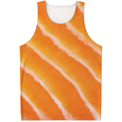 Fresh Salmon Print Men's Tank Top