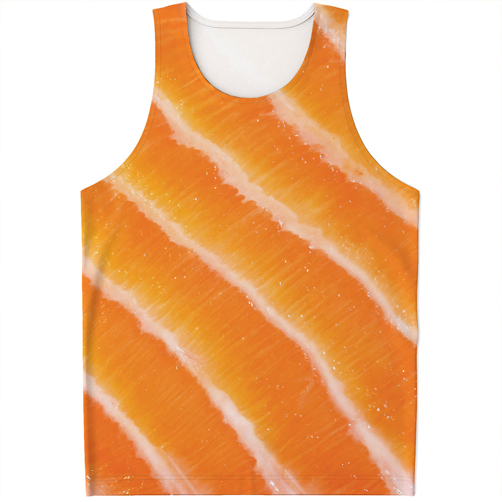 Fresh Salmon Print Men's Tank Top
