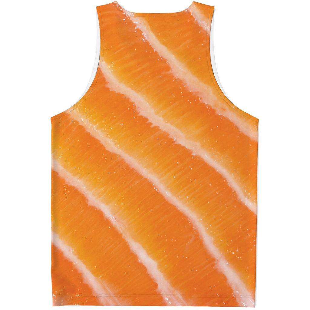 Fresh Salmon Print Men's Tank Top