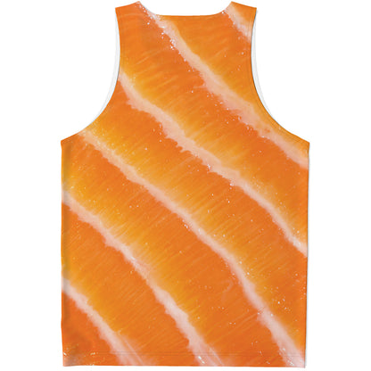 Fresh Salmon Print Men's Tank Top