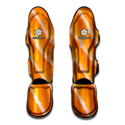 Fresh Salmon Print Muay Thai Shin Guard