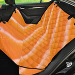 Fresh Salmon Print Pet Car Back Seat Cover