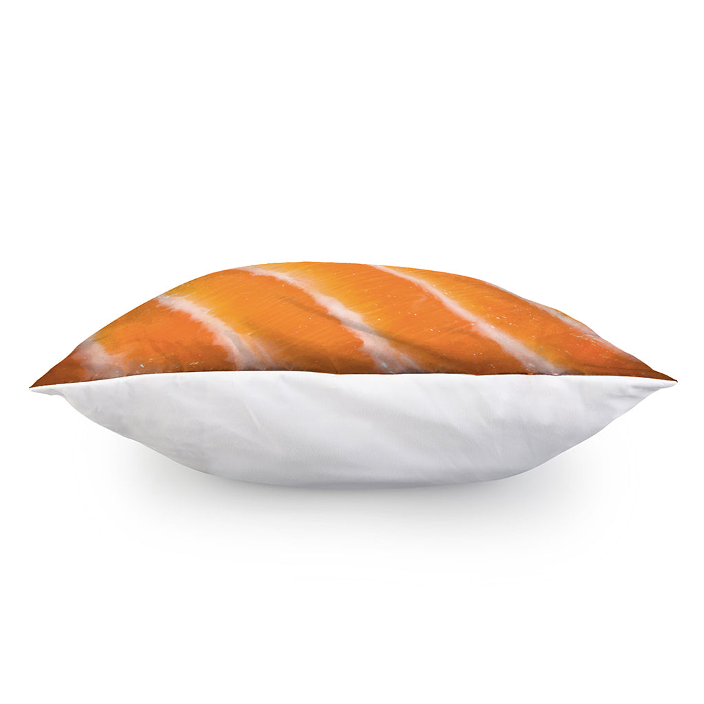 Fresh Salmon Print Pillow Cover