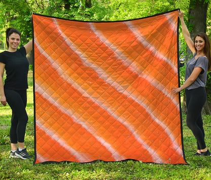 Fresh Salmon Print Quilt