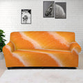 Fresh Salmon Print Sofa Cover