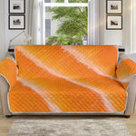 Fresh Salmon Print Sofa Protector