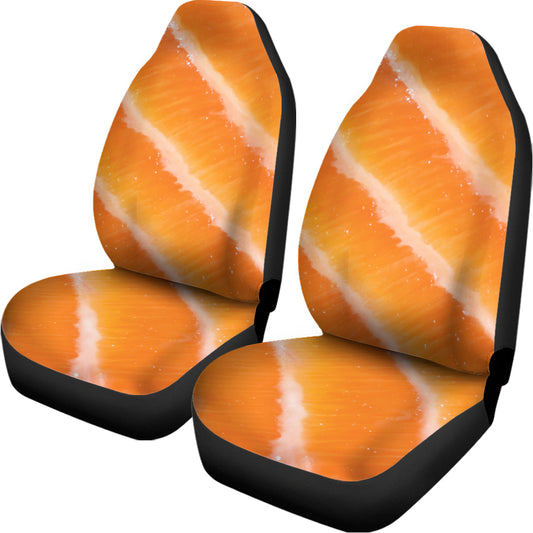 Fresh Salmon Print Universal Fit Car Seat Covers