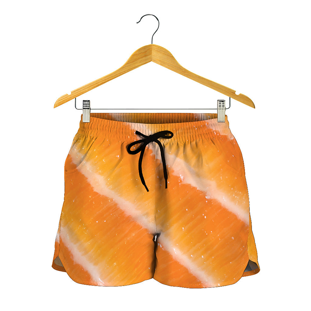 Fresh Salmon Print Women's Shorts