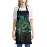 Fresh Tropical Leaf Print Apron
