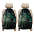 Fresh Tropical Leaf Print Car Seat Organizers