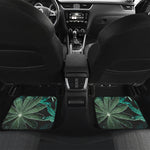 Fresh Tropical Leaf Print Front and Back Car Floor Mats