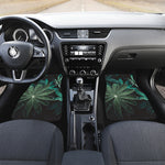 Fresh Tropical Leaf Print Front Car Floor Mats