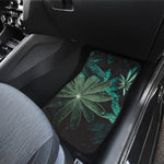 Fresh Tropical Leaf Print Front Car Floor Mats