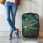 Fresh Tropical Leaf Print Luggage Cover
