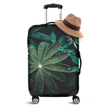 Fresh Tropical Leaf Print Luggage Cover