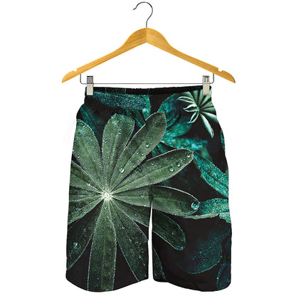 Fresh Tropical Leaf Print Men's Shorts