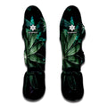 Fresh Tropical Leaf Print Muay Thai Shin Guards
