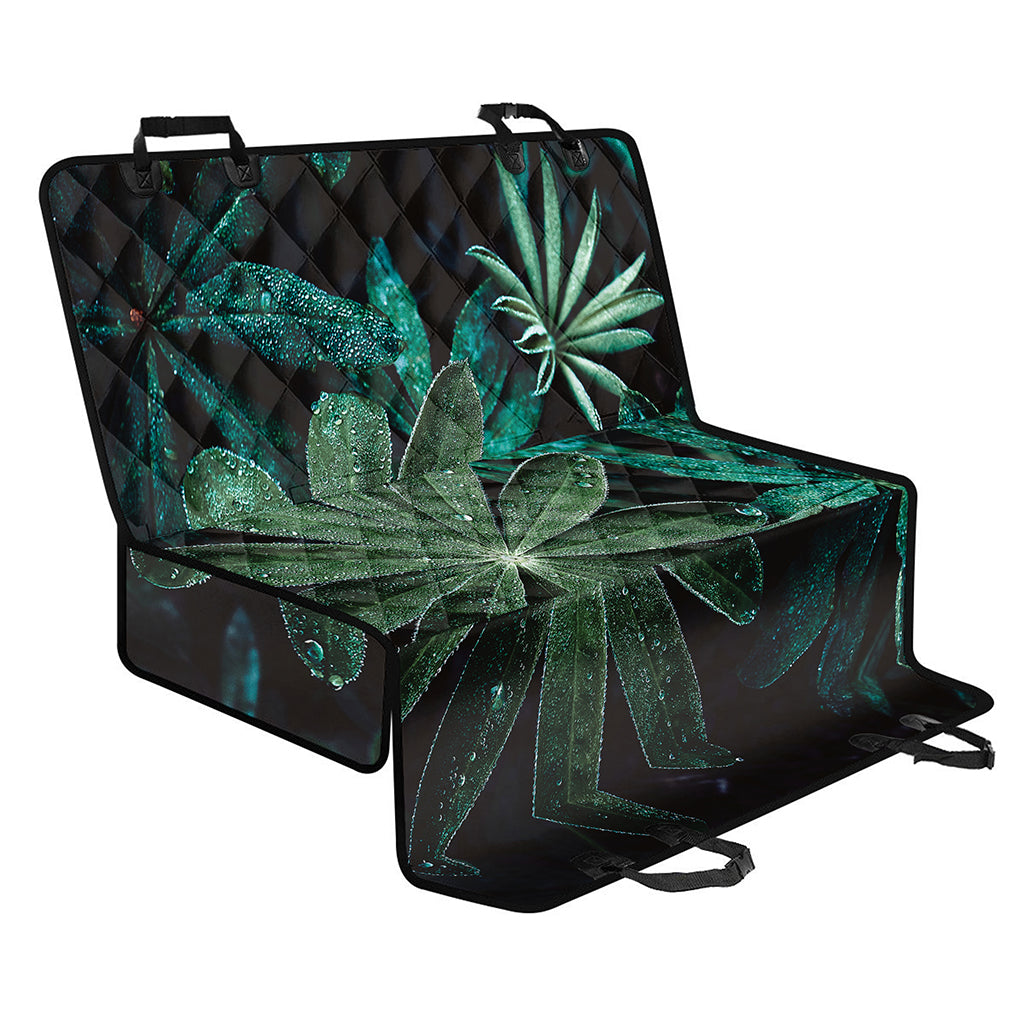 Fresh Tropical Leaf Print Pet Car Back Seat Cover