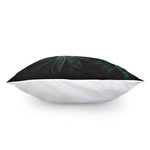 Fresh Tropical Leaf Print Pillow Cover