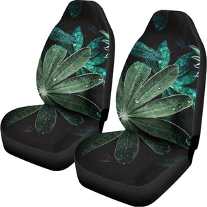 Fresh Tropical Leaf Print Universal Fit Car Seat Covers