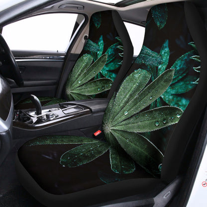 Fresh Tropical Leaf Print Universal Fit Car Seat Covers