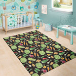 Fresh Vegetable Pattern Print Area Rug