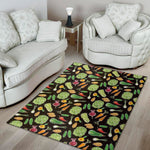 Fresh Vegetable Pattern Print Area Rug