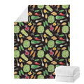 Fresh Vegetable Pattern Print Blanket