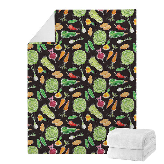 Fresh Vegetable Pattern Print Blanket