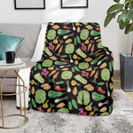 Fresh Vegetable Pattern Print Blanket