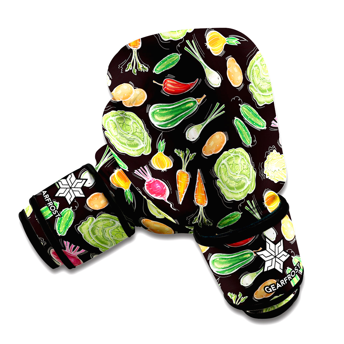 Fresh Vegetable Pattern Print Boxing Gloves