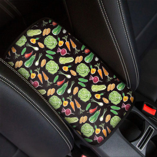 Fresh Vegetable Pattern Print Car Center Console Cover