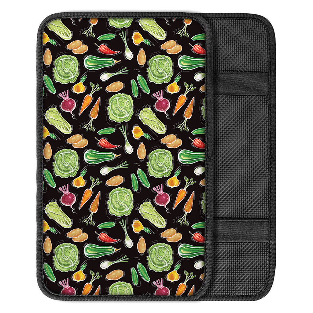 Fresh Vegetable Pattern Print Car Center Console Cover