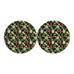 Fresh Vegetable Pattern Print Car Coasters