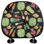 Fresh Vegetable Pattern Print Car Headrest Covers