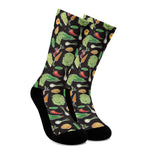 Fresh Vegetable Pattern Print Crew Socks