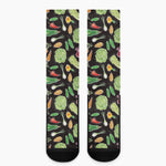 Fresh Vegetable Pattern Print Crew Socks