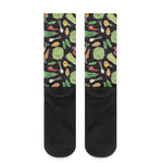 Fresh Vegetable Pattern Print Crew Socks