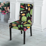 Fresh Vegetable Pattern Print Dining Chair Slipcover