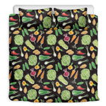 Fresh Vegetable Pattern Print Duvet Cover Bedding Set