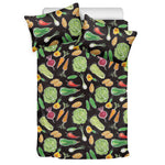 Fresh Vegetable Pattern Print Duvet Cover Bedding Set