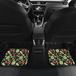 Fresh Vegetable Pattern Print Front and Back Car Floor Mats