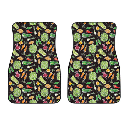 Fresh Vegetable Pattern Print Front Car Floor Mats