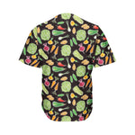 Fresh Vegetable Pattern Print Men's Baseball Jersey