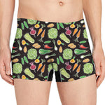 Fresh Vegetable Pattern Print Men's Boxer Briefs